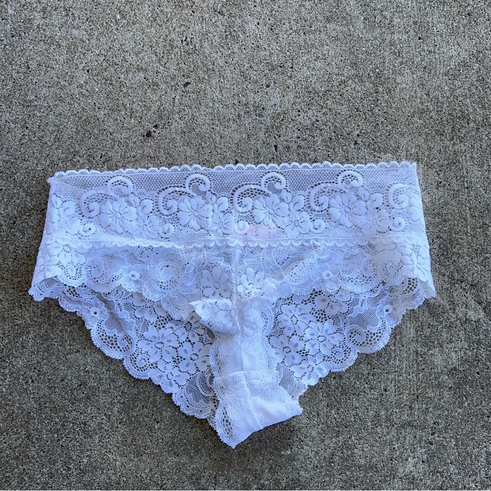 Victorias Secret Angel Floral Lace Cheeky Panty S Small